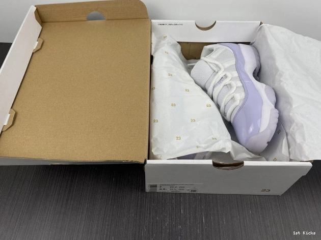 1st Kicks Shoes Violet Pure Jordan Low WMNS AH7860-101 Air 11 0630